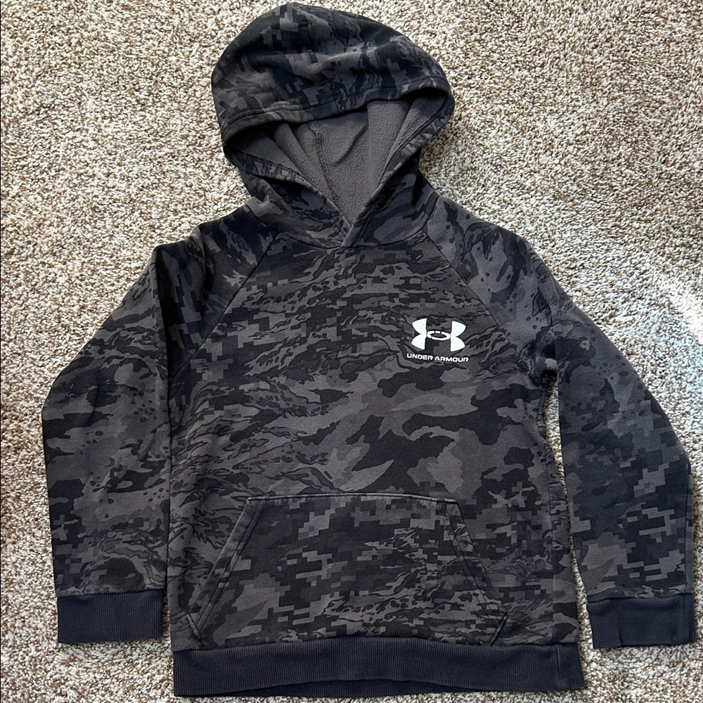 Under Armour Kids Gray Camo Hoodie
